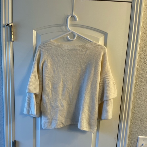 Madewell tiered cream sweater - Picture 6 of 6